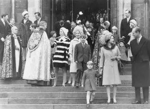 Attending Prints: Royal Family at Christmas Service, 1969