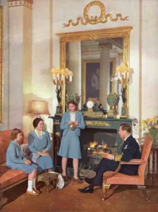 Cosy Prints: Royal family at home, special sitting for ILN, May 1942