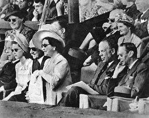 1947 Prints: The Royal family watching the mens singles final