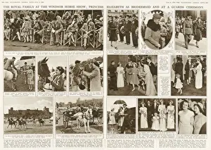 Royals Prints: Royal Family at Windsor, Princess Elizabeth as bridesmaid