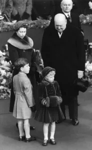 Anne Prints: Royal family and Winston Churchill at Waterloo Station