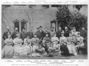 Engagement Prints: Royal group at Rosenau Castle on the occasion of the Bethrot