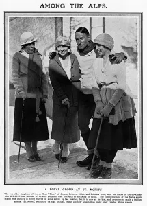 Exile Prints: A royal group at St. Mortiz, 1920