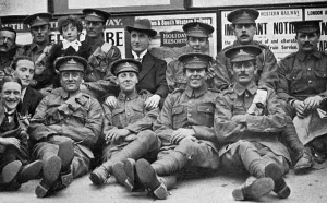 Departure Prints: Royal Horse Artillery at Waterloo Station, WW1
