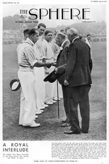 Pavilion Prints: A Royal Interlude: English cricketers meet King George V