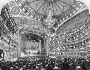 1858 Prints: Royal Italian Opera House, Covent Garden, London 1858