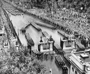 Pageantry Prints: Royal Navy parade, Coronation day, 1953