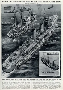 G H Davis Illustrations Prints: The Royal Navys little ships by G. H. Davis