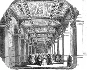 1844 Prints: Royal Procession in the North Ambulatory of the Royal Exchan