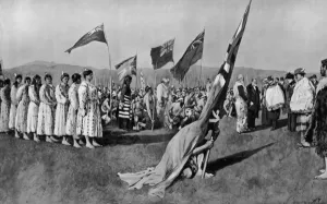 Tour Prints: Royal reception of Maoris in New Zealand, 1901
