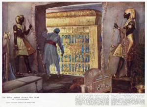 1923 Prints: The royal shrine within the tomb of Tutankhamen