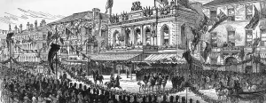 Ulster Prints: The Royal Visit to Ireland, 1885 - Belfast street scene