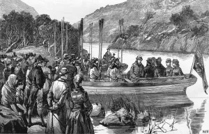 Lake Prints: The Royal Visit to Ireland, 1885 - Belfast street scene