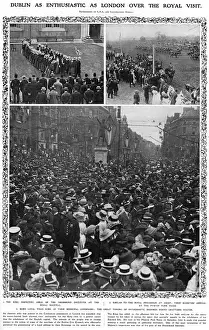 Institute Prints: The Royal Visit to Ireland, 1911- Dublins enthusiastic welc