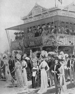 Balcony Prints: The Royal Visit to Ireland, 1911- Leopardstown races