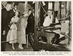 Loom Prints: Royal visit to Northern Ireland - examining a handloom