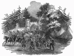 1842 Prints: Royal visit to Taymouth Castle