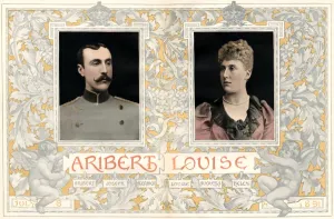 Commemorative Prints: Royal Wedding 1891 - Aribert and Louise