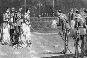 Altar Prints: Royal Wedding 1891 - arrival of the bridegroom