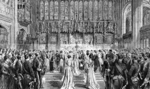 1891 Prints: Royal Wedding 1891 - In St Georges Chapel
