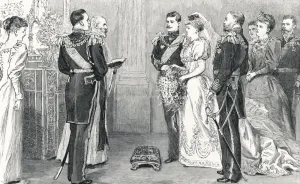 Romania Prints: Royal Wedding 1893 - Church of England ceremony