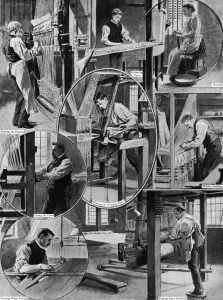 Loom Prints: Royal wedding 1893 - weaving the wedding dress