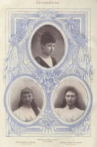 Youngest Prints: Royal Wedding 1896 -- three bridesmaids