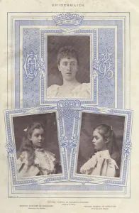 Youngest Prints: Royal Wedding 1896 -- three bridesmaids