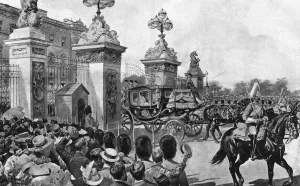 Departure Prints: Royal Wedding 1896 - departing from Buckingham Palace