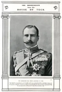 Garter Prints: Royal Wedding 1904 -- Prince Alexander of Teck