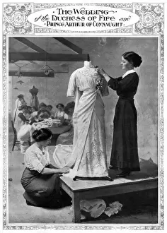 Fife Prints: Royal Wedding 1913 -- Connaught Fife -- wedding dress