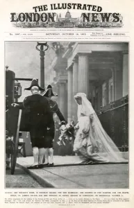 Bouquet Prints: Royal Wedding 1913 - Duchess of Fife leaves for the chapel