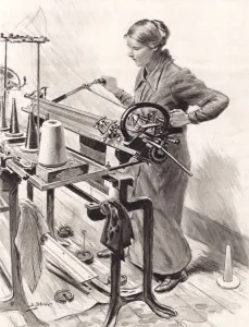 Patricia Prints: Royal Wedding 1919 -- Blind Trousseau Worker