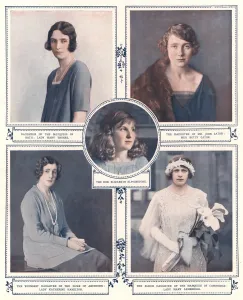 Bowes Prints: Royal Wedding 1923 - five of the bridesmaids