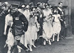 Court Yard Prints: Royal Wedding 1923 - the Rose-Leaf Gauntlet