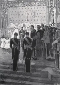 Blessing Prints: Royal Wedding 1934 - The Glow of the Golden Altar