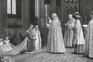 Marina Prints: Royal Wedding 1934 - pronouncing the benediction