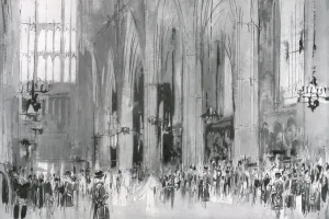 Aisle Prints: Royal Wedding 1934 - the scene in Westminster Abbey