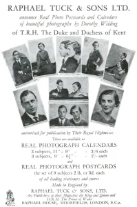 Dorothy Prints: Royal Wedding 1934 - souvenir postcards