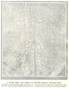Brocade Prints: Royal Wedding 1934 - wedding dress fabric