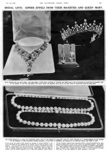 Tiaras Prints: Royal Wedding 1947 - bridal gifts