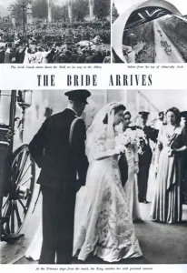 Mall Prints: Royal Wedding 1947 - the bride arrives
