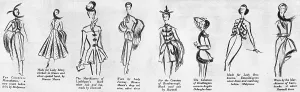 Molyneux Prints: Royal Wedding 1947 - outstanding fashions