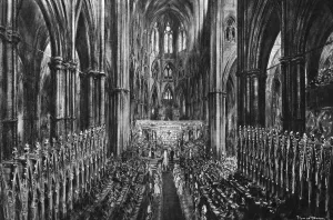 Congregation Prints: Royal Wedding 1947 - service in Westminster Abbey