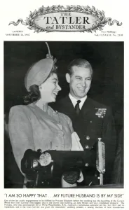 Engagements Prints: Royal Wedding 1947 - Tatler cover