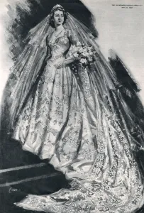 Pattern Prints: Royal Wedding 1947. The Wedding Dress