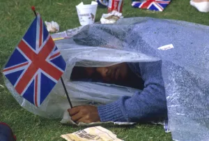 Witness Prints: Royal Wedding 1986 - sleeping spectator
