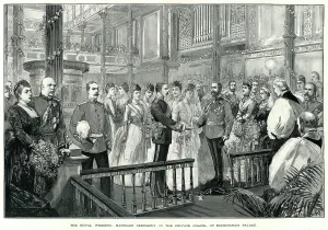 Ceremony Prints: Royal wedding ceremony Louise and Alexander 1889