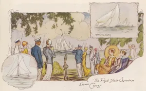 Yacht Prints: The Royal Yacht Squadron at Cowes