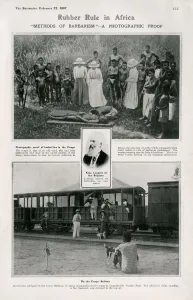 2020 Prints: Rubber Rule in Africa - Methods of Barbarism. The atrocities carried out against